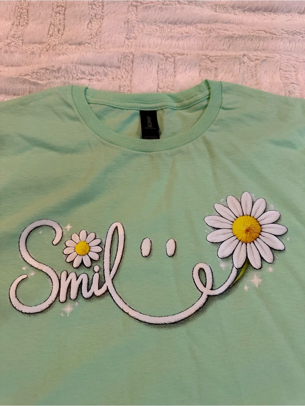 NEW medium adult Gildan soft style DTF printed Tshirt